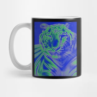 White Tiger from India - Green colour Mug